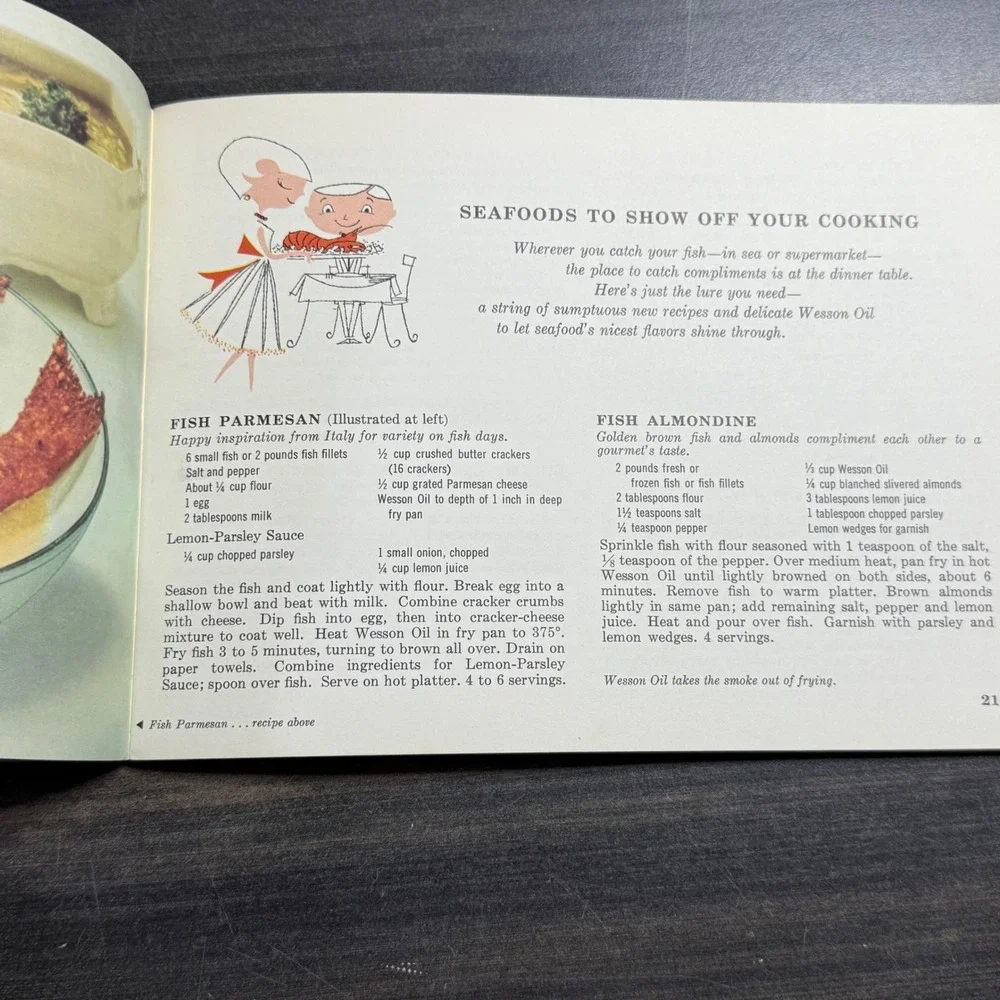 Wesson Oil Skillet Cookbook Vintage 1950s‎ Recipes Glamorous Skillet Cooking
